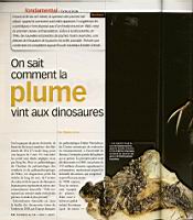 Dinosaures et plumes, Science & Vie 1100, 2009-05 (1)